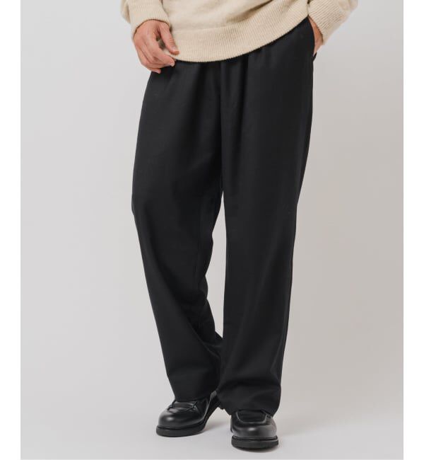 EDIFICE「サキソニー 1タック イージーパンツ」|スラックス|