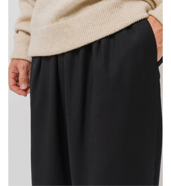 EDIFICE「サキソニー 1タック イージーパンツ」|スラックス|