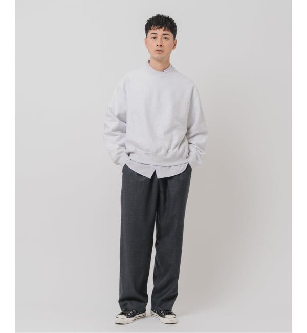 EDIFICE「サキソニー 1タック イージーパンツ」|スラックス|