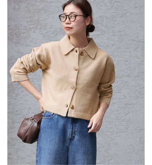 JOURNAL STANDARD relume「襟付きクロップドカーディガン」|カーディガン|ベージュ