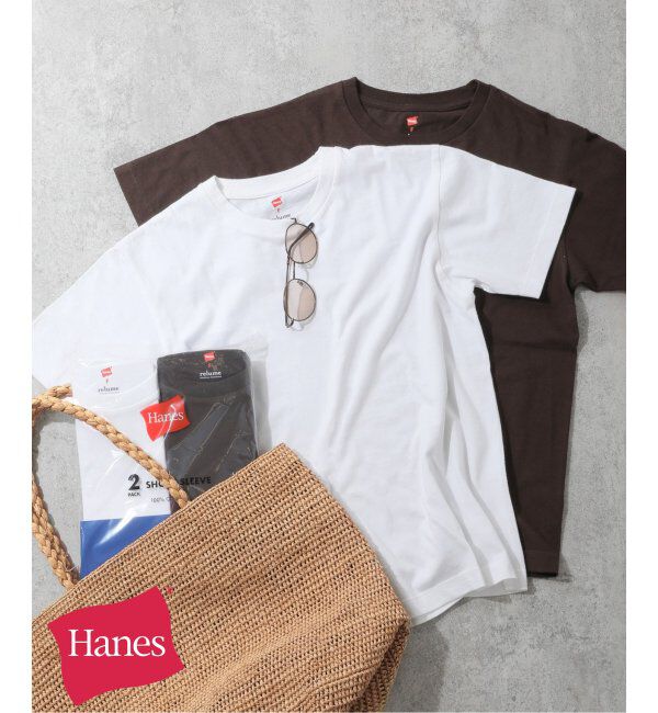 JOURNAL STANDARD relume「＜2枚セット＞別注【Hanes / ヘインズ】Tシャツ」|Tシャツ・カットソー|ホワイト