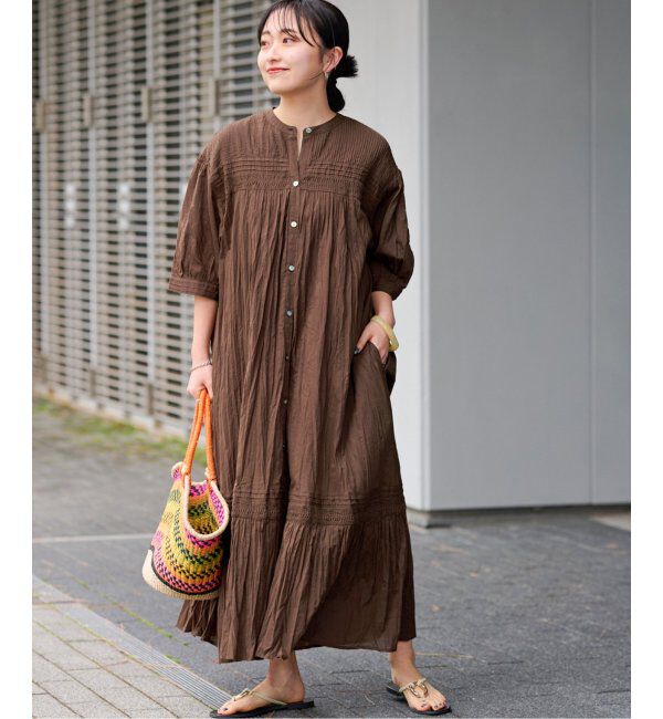 JOURNAL STANDARD relume「コットンボイルクリンクルピンタックワンピース」|ワンピース|