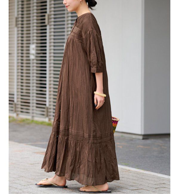 JOURNAL STANDARD relume「コットンボイルクリンクルピンタックワンピース」|ワンピース|