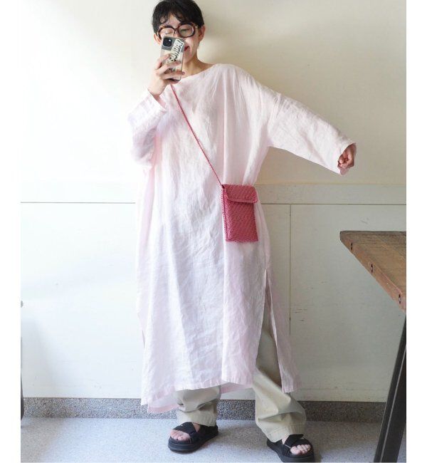 journal standard luxe「エアリネン Plain-DRESS」|ワンピース|ピンク B
