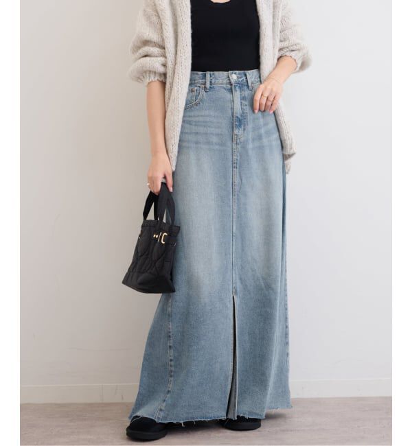 JOURNAL STANDARD relume「《追加3》9oz C/R ジョイントデニムスカート」|スカート|ブルー A