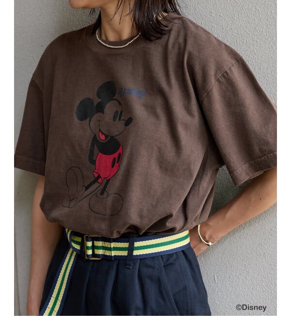JOURNAL STANDARD「【一部店舗＋WEB限定】MICKEY / JS Tシャツ」|Tシャツ・カットソー|ブラウン