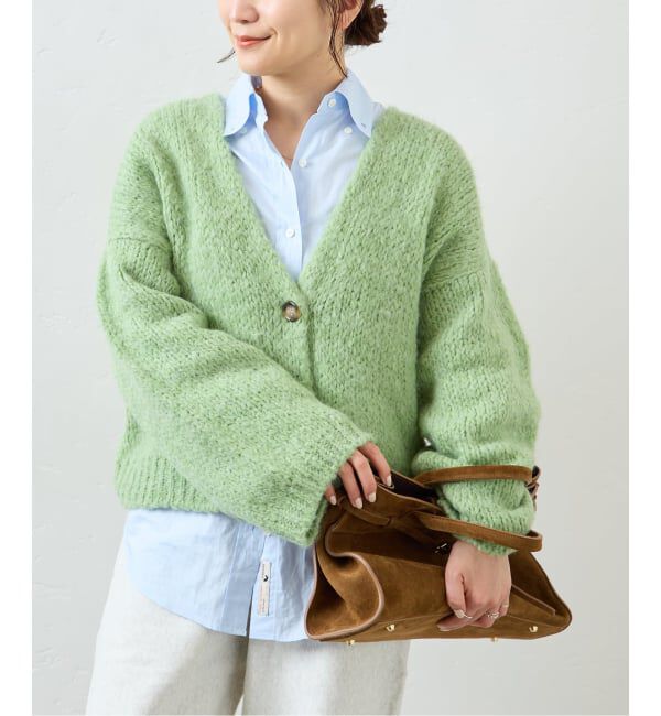JOURNAL STANDARD「【TRICOTS JEAN MARC/トリコットジーンマルク】ボタンツキカーデ」|カーディガン|グリーン