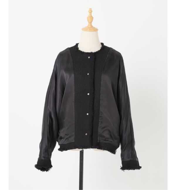 journal standard L'essage「《追加2》GIOLICATWEED ドルマンジャケット」|ノーカラージャケット|