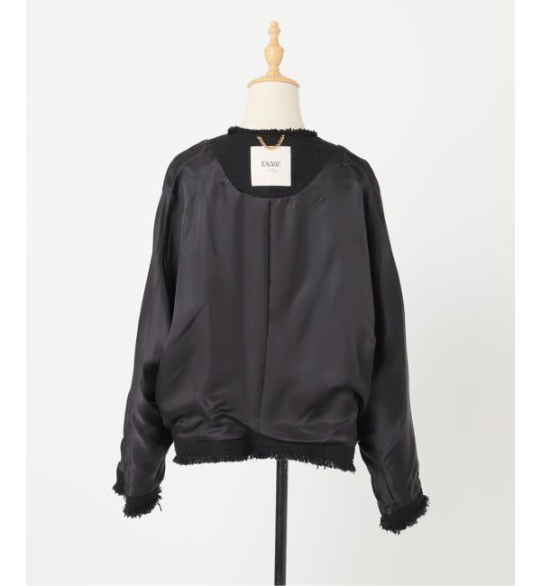 journal standard L'essage「《追加2》GIOLICATWEED ドルマンジャケット」|ノーカラージャケット|