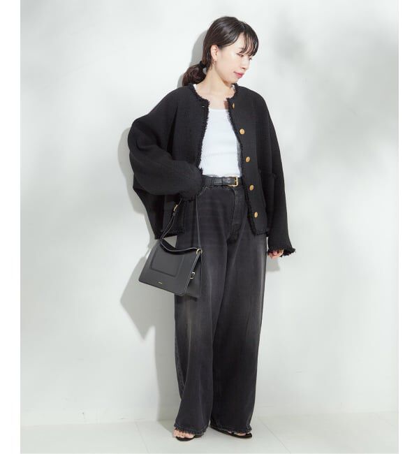 journal standard L'essage「《追加2》GIOLICATWEED ドルマンジャケット」|ノーカラージャケット|