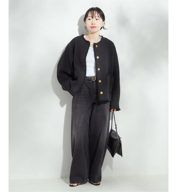 journal standard L'essage「《追加2》GIOLICATWEED ドルマンジャケット」|ノーカラージャケット|