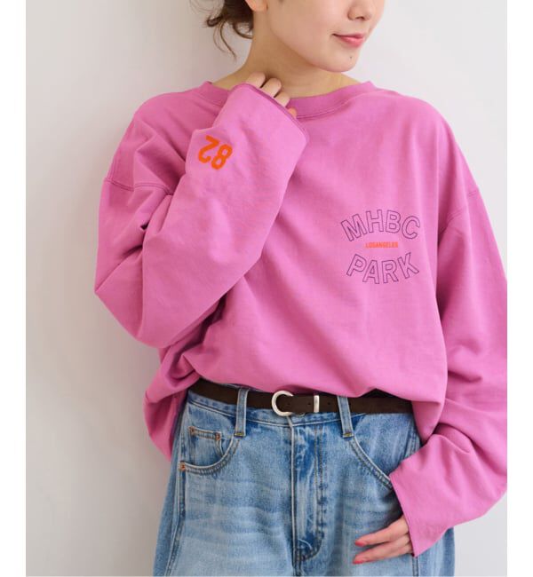 JOURNAL STANDARD relume「《追加》【HOLIDAYS COMFORT】USAコットンインレイウラケプルオーバー」|Tシャツ・カットソー|パープル