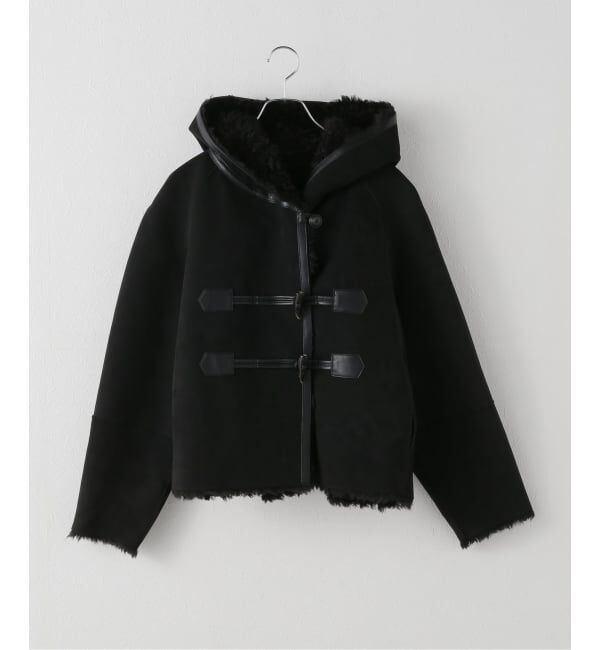 JOURNAL STANDARD「【LOW CLASSIC/ロウ・クラシック】REVERSIBLE DUFFLE SHORT COAT」|ダッフルコート|ブラック