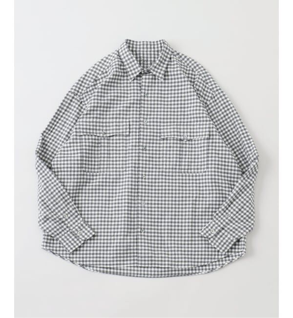 JOURNAL STANDARD relume「PORTER CLASSIC/ポータークラシック ROLL UP FLANNEL GINGHAM CHECK SHIRT」|シャツ・ブラウス|グレー