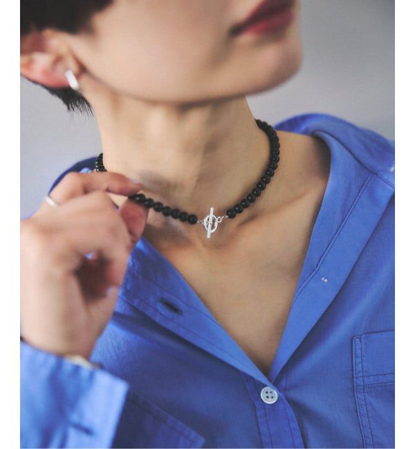 JOURNAL STANDARD relume「《WEB・一部店舗限定》【relume&times;Fujiwara】オニキスネックレス」|ネックレス|シルバー