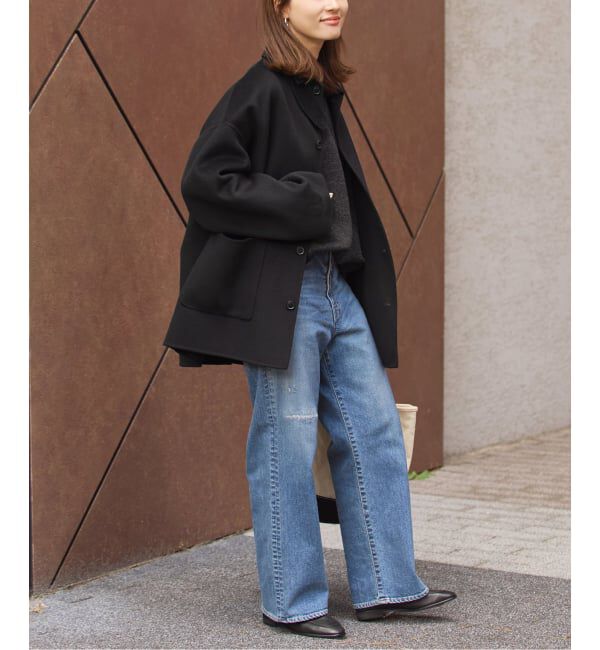 FRAMeWORK「ハミルトンバルカラーミドルコート」|ステンカラーコート|