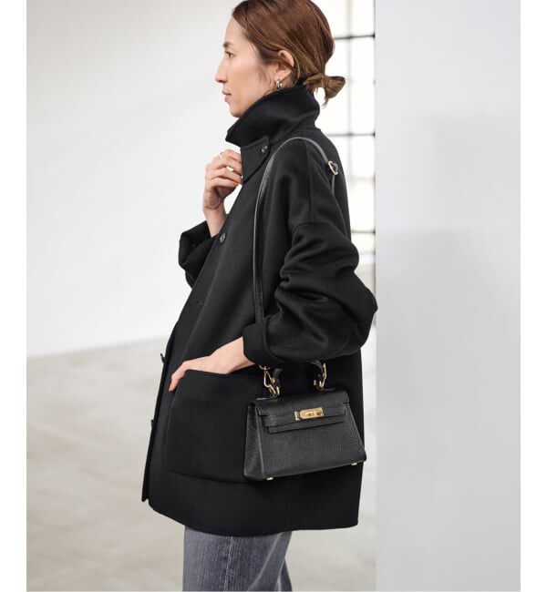 FRAMeWORK「ハミルトンバルカラーミドルコート」|ステンカラーコート|