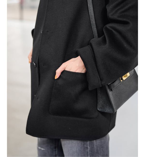 FRAMeWORK「ハミルトンバルカラーミドルコート」|ステンカラーコート|