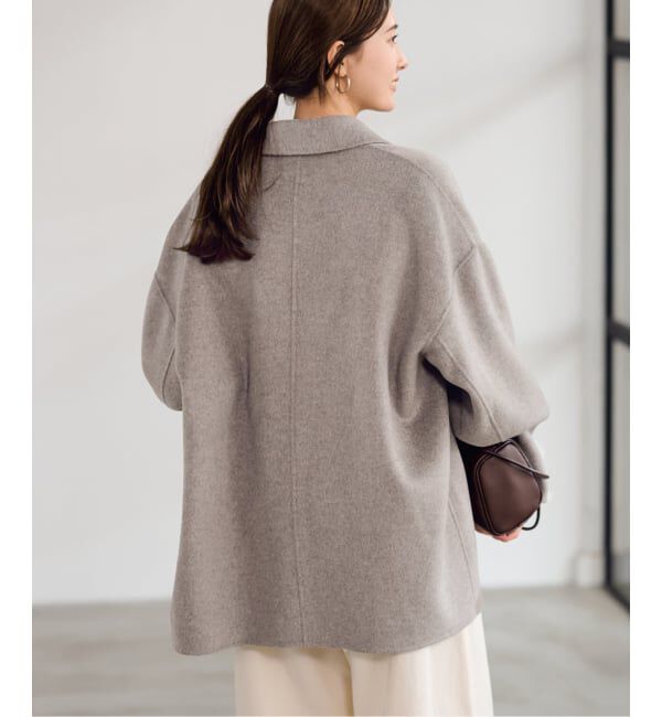 FRAMeWORK「ハミルトンバルカラーミドルコート」|ステンカラーコート|