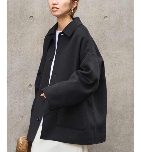 FRAMeWORK「ハミルトンバルカラーミドルコート」|ステンカラーコート|