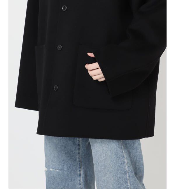 FRAMeWORK「ハミルトンバルカラーミドルコート」|ステンカラーコート|