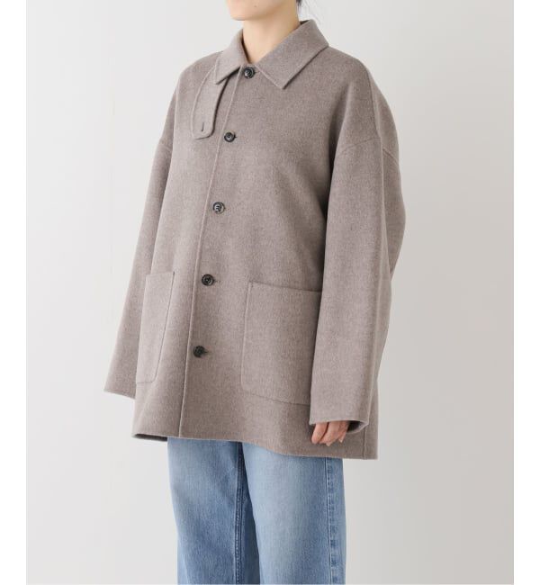 FRAMeWORK「ハミルトンバルカラーミドルコート」|ステンカラーコート|