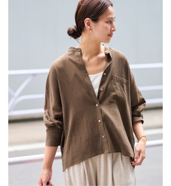 FRAMeWORK「エアリードルマンシャツ」|シャツ・ブラウス|