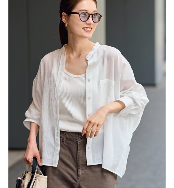 FRAMeWORK「エアリードルマンシャツ」|シャツ・ブラウス|