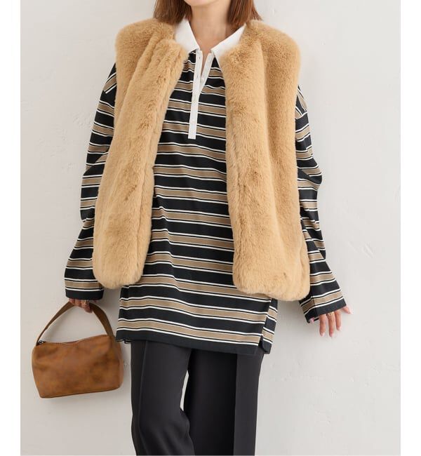 U by SPICK&SPAN「オーバーサイズポロシャツ」|Tシャツ・カットソー|