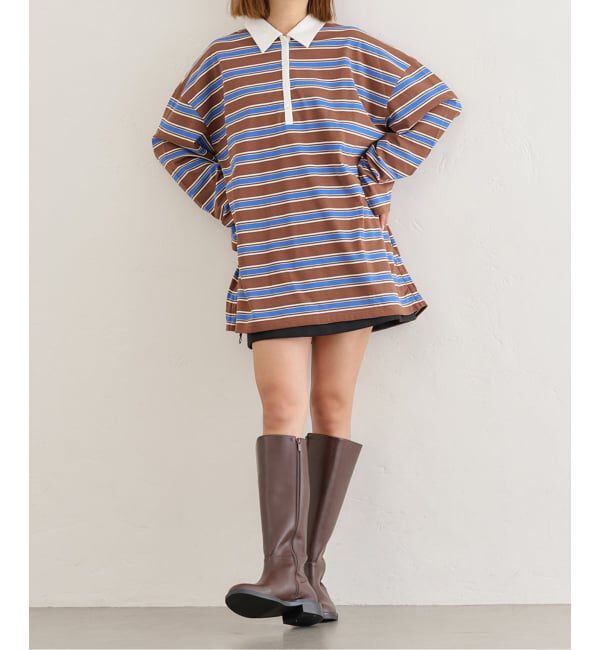 U by SPICK&SPAN「オーバーサイズポロシャツ」|Tシャツ・カットソー|