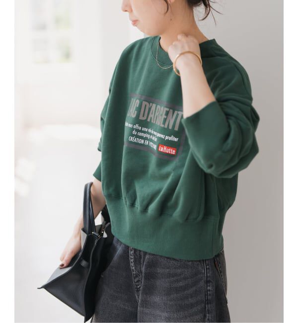 Spick and Span「La Hutte / ラ ユット 別注クロップスウェット*」|スウェット・ジャージ|