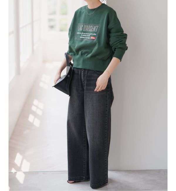 Spick and Span「La Hutte / ラ ユット 別注クロップスウェット*」|スウェット・ジャージ|