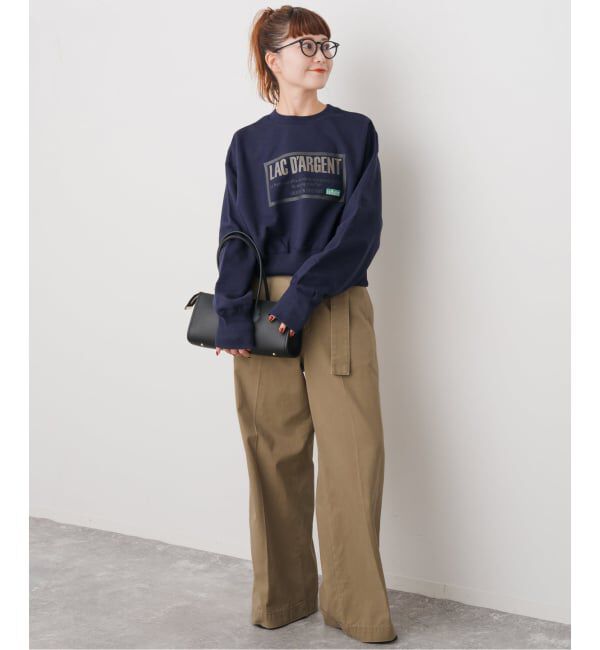 Spick and Span「La Hutte / ラ ユット 別注クロップスウェット*」|スウェット・ジャージ|