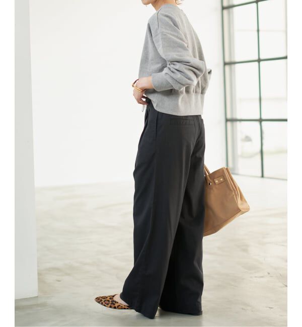 Spick and Span「La Hutte / ラ ユット 別注クロップスウェット*」|スウェット・ジャージ|