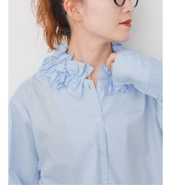 Spick and Span「crinkle crinkle crinkle 別注frill coller shirts*」|シャツ・ブラウス|