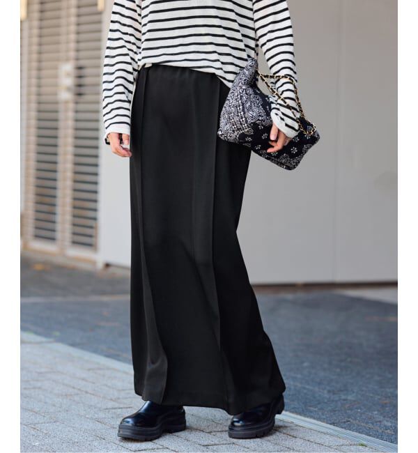 FRAMeWORK「≪手洗い可≫イージースラックススカート」|スカート|