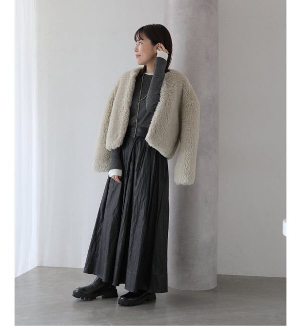  「【洗える】配色ウールテレコカットソー」|Tシャツ・カットソー|