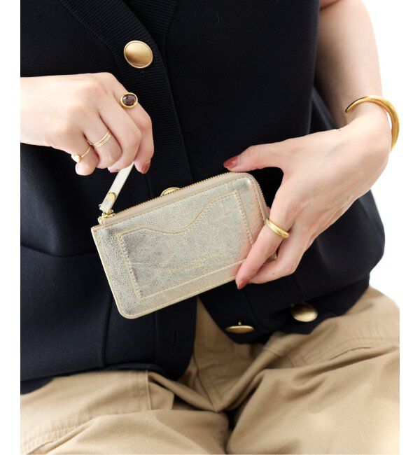  「《WEB限定》GIANNI CHIARINI/ジャン二 キアリー二  CARDWALLET」|財布|ゴールド