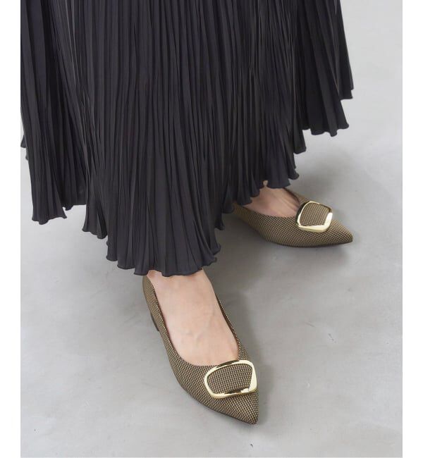  「《追加》3cmポインテッドニュアンスバックルパンプス」|パンプス|