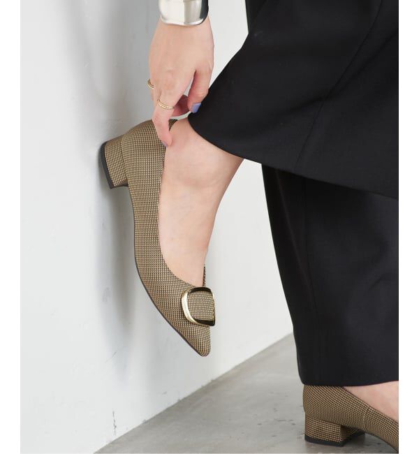  「《追加》3cmポインテッドニュアンスバックルパンプス」|パンプス|