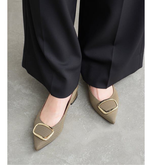  「《追加》3cmポインテッドニュアンスバックルパンプス」|パンプス|