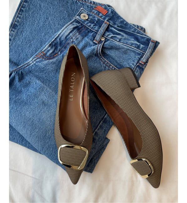  「《追加》3cmポインテッドニュアンスバックルパンプス」|パンプス|