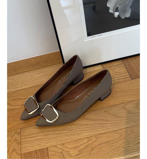  「《追加》3cmポインテッドニュアンスバックルパンプス」|パンプス|