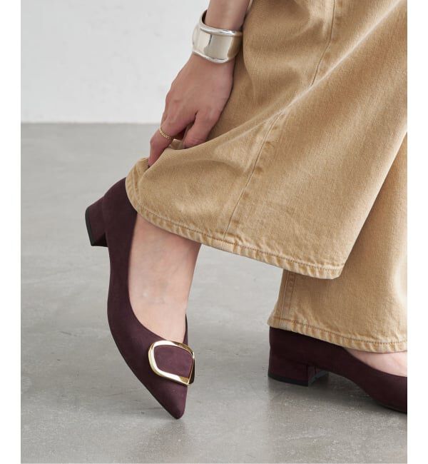  「《追加》3cmポインテッドニュアンスバックルパンプス」|パンプス|