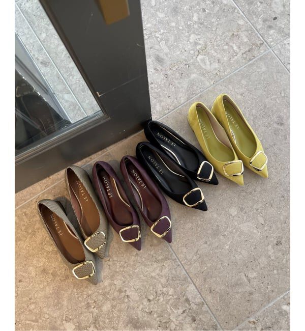  「《追加》3cmポインテッドニュアンスバックルパンプス」|パンプス|