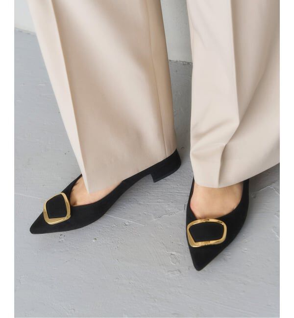  「《追加》3cmポインテッドニュアンスバックルパンプス」|パンプス|