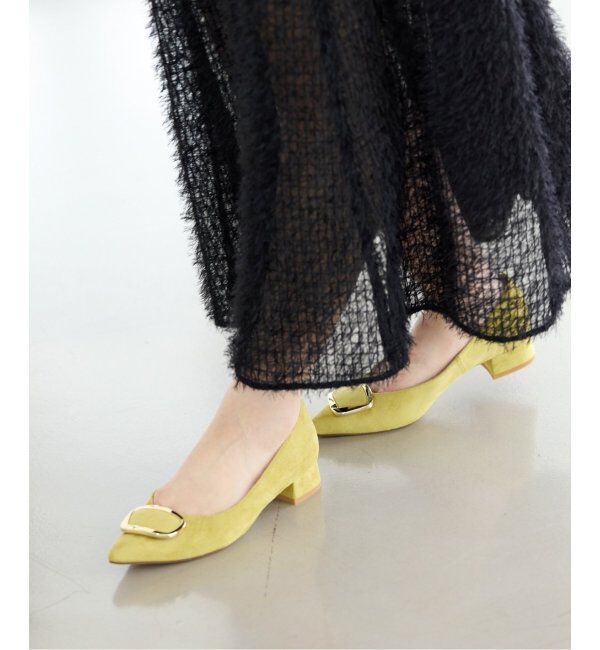  「《追加》3cmポインテッドニュアンスバックルパンプス」|パンプス|マスタード