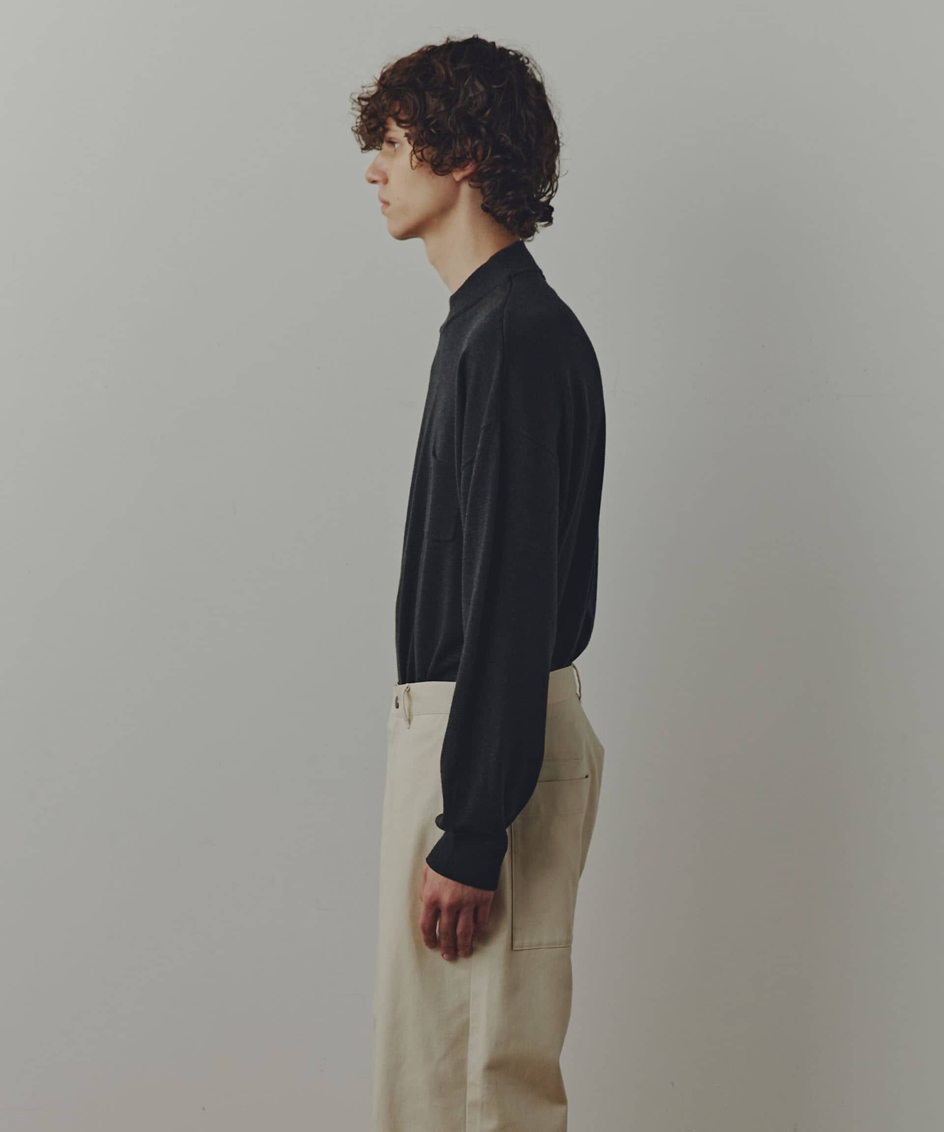 nano･universe「WEB限定/「Commonuse」クルーネックポケットニット」|ニット・セーター|