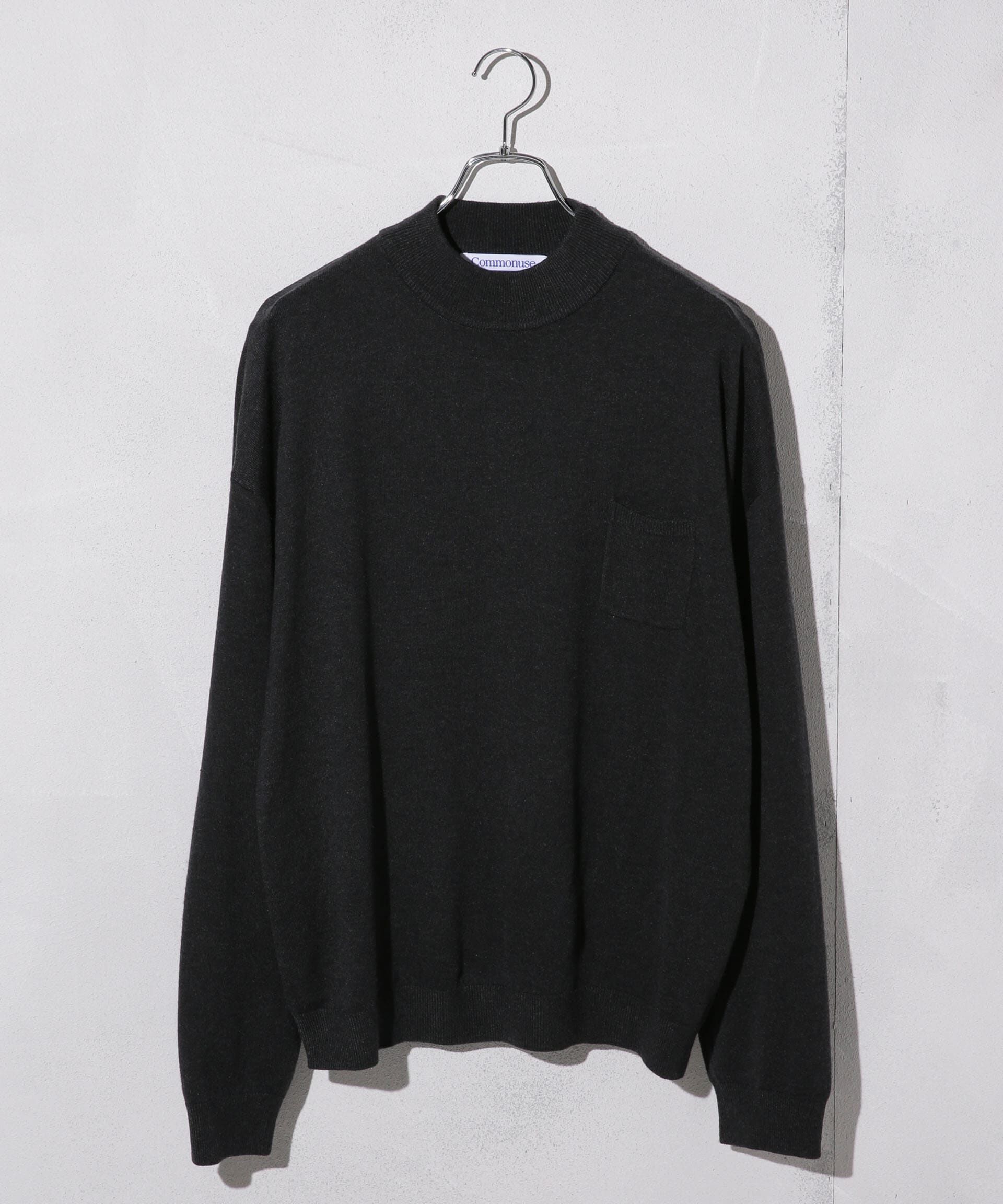 nano･universe「WEB限定/「Commonuse」クルーネックポケットニット」|ニット・セーター|