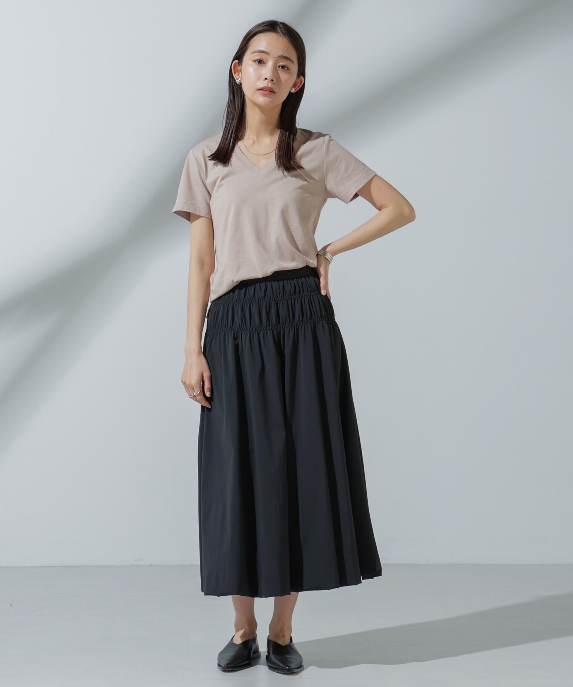 nano･universe「Anti Soaked(R) 汗染み防止 VネックTシャツ」|Tシャツ・カットソー|